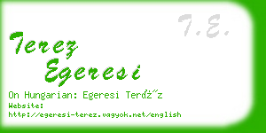 terez egeresi business card